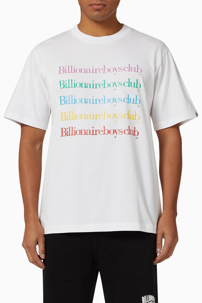 

Repeat Print T-shirt in Cotton, White