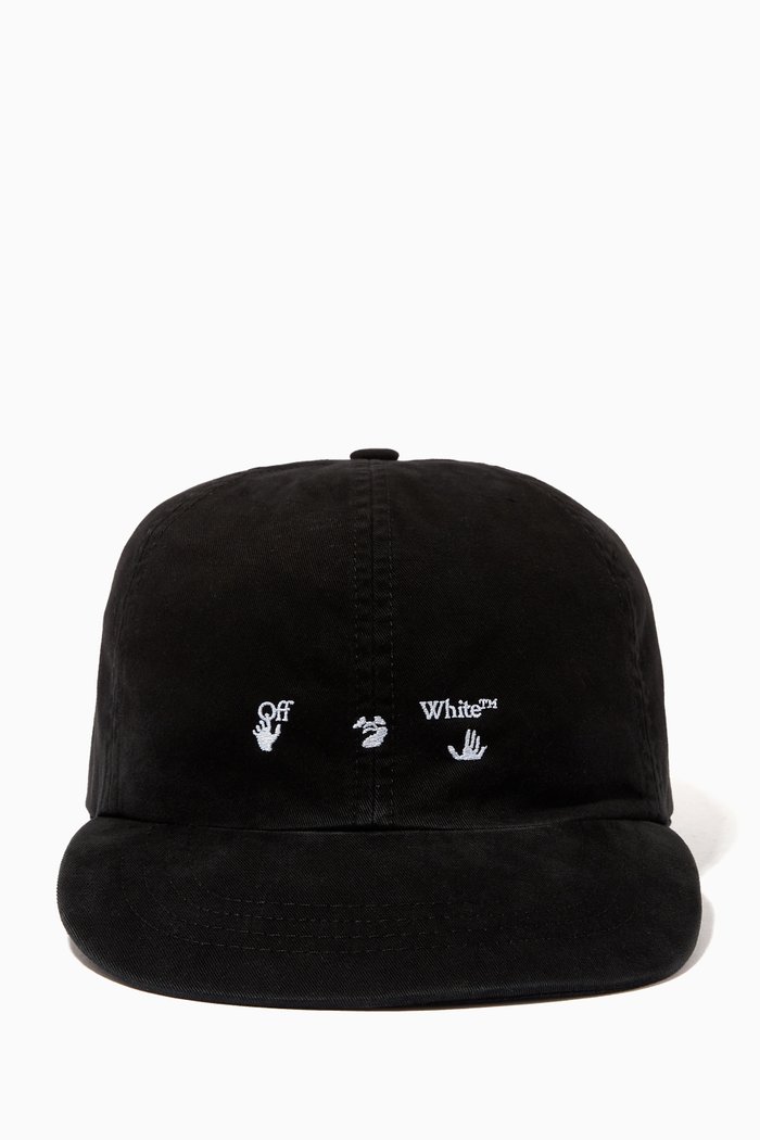 

Logo Baseball Cap in Cotton, Black