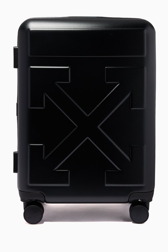 

"FOR TRAVEL" Arrows Luggage in Polycarbonate, Black