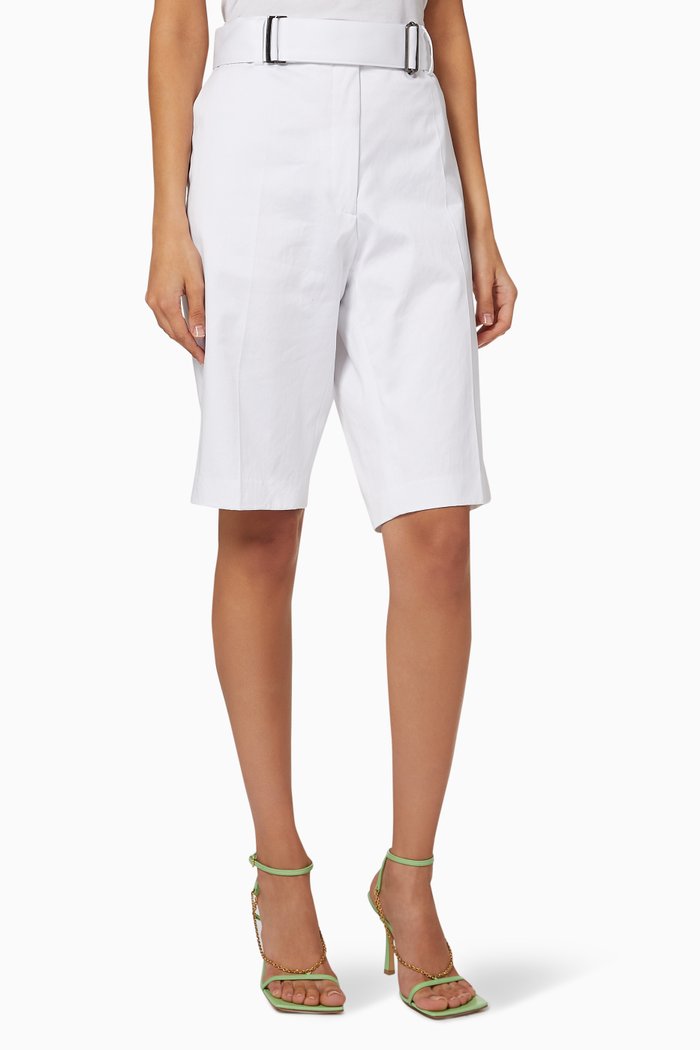 

Palfora Cotton Jersey Shorts, White