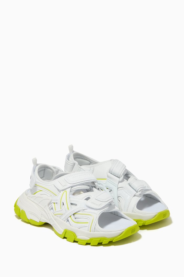 

Track Sandals in Mesh and Nylon, White
