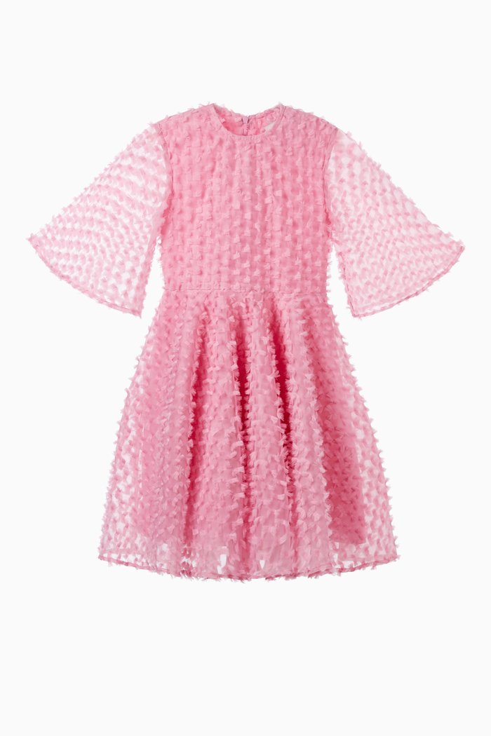 

Embroidered Tulle Dress, Pink