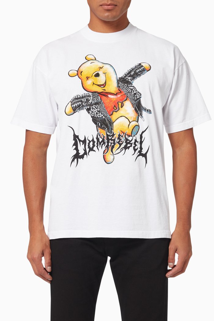 Happy Box T-shirt in Cotton, White