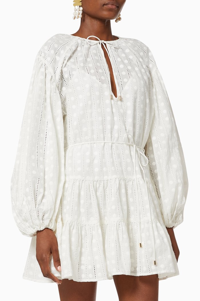 

Lucca Dress in Cotton, White