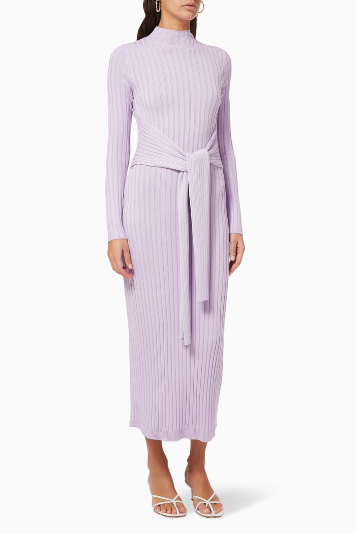 Ariana Knit Dress, Purple