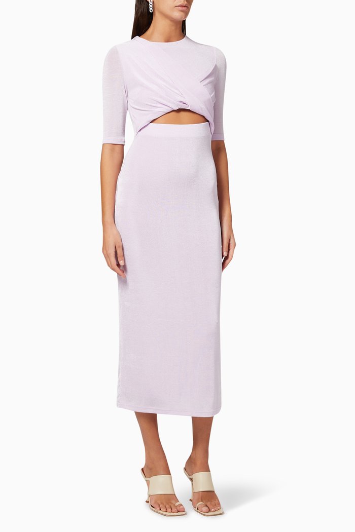 

Mila Cut-out Dress, Purple