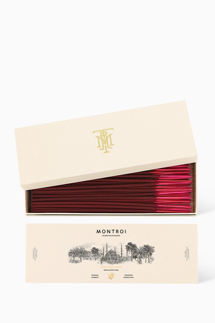 

Oud Monsoon Incense Sticks, Multicolour