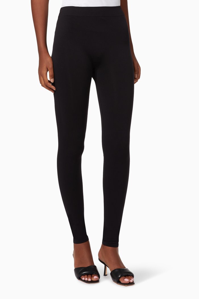 

Seamless Jersey Leggings, Black