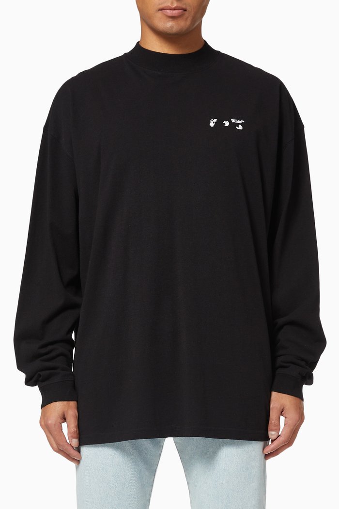 

Big Logo Oversized Cotton Sweatshirt, Black