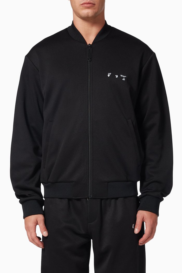 

Big Logo Track Jacket in Cotton-Blend, Black