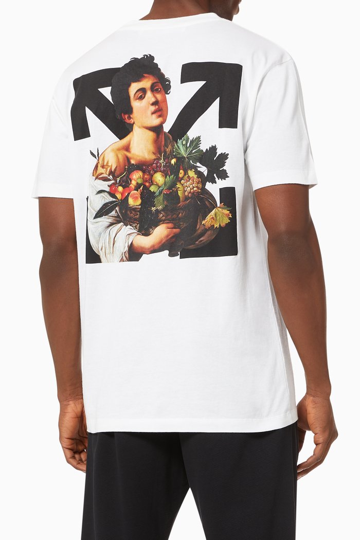 

Caravaggio Boy Slim T-shirt in Cotton, White