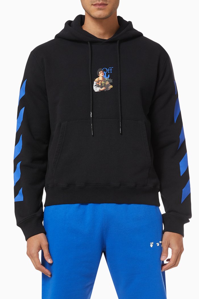 

Caravaggio Boy Slim Hoodie in Cotton, Black