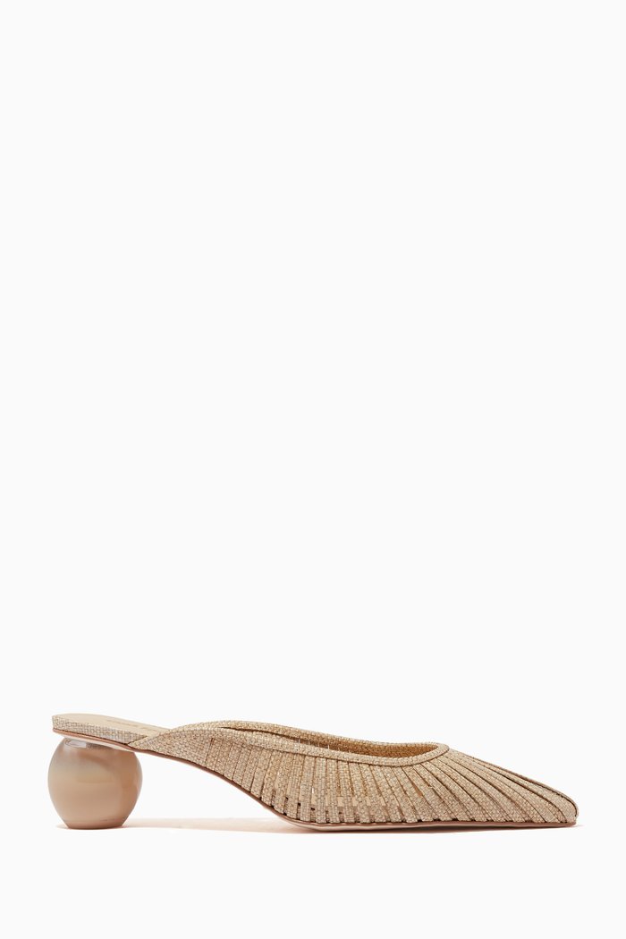 

Alia Mules in Raffia, Neutral