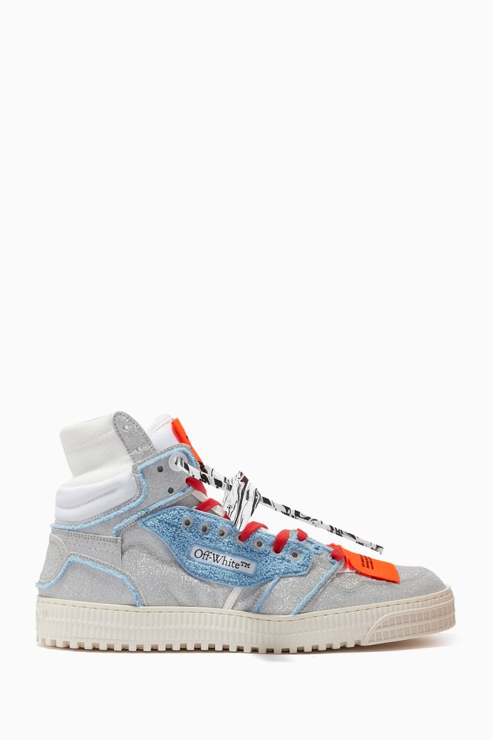 

Off Court 3.0 Sneakers in Glittery Canvas, Silver