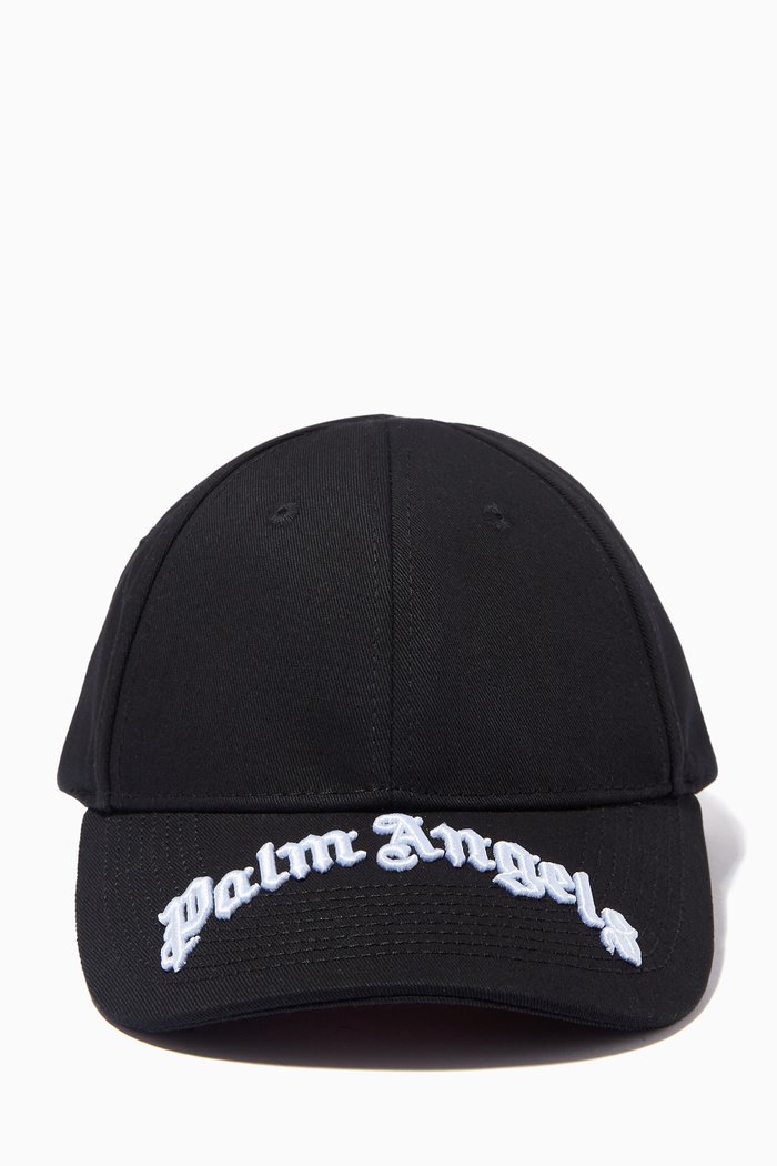 

Logo Cap in Cotton, Black