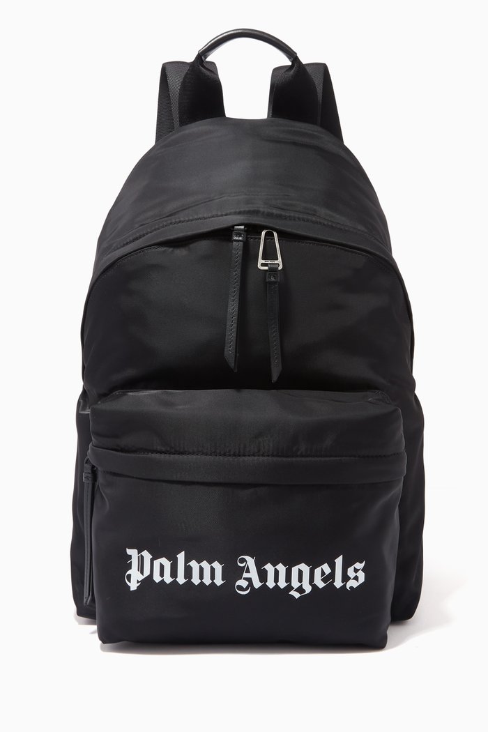 Logo Backpack in Nylon, Black
