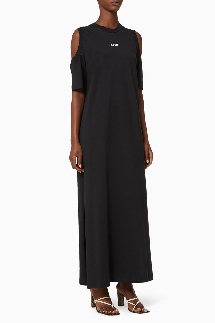 

Logo Jersey T-shirt Dress, Black