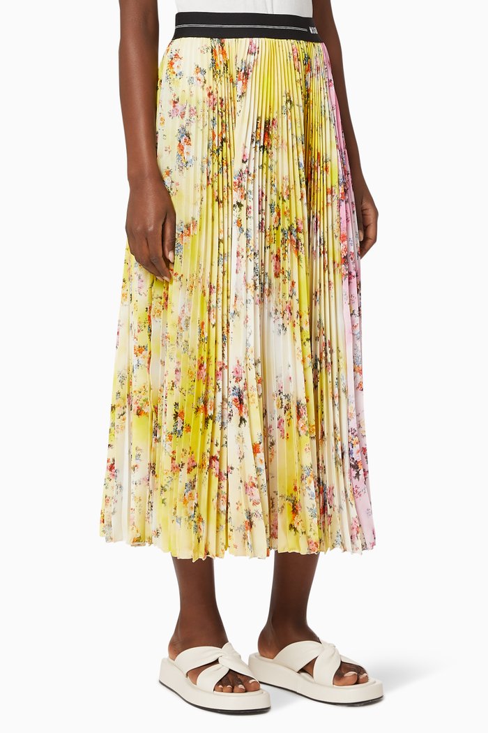 

Floral Pleated Skirt, Multicolour