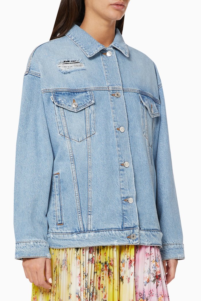 

Oversized Denim Jacket, Blue