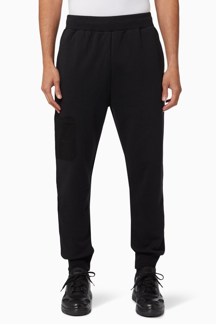 

Embroidered Logo Sweatpants in Cotton, Black