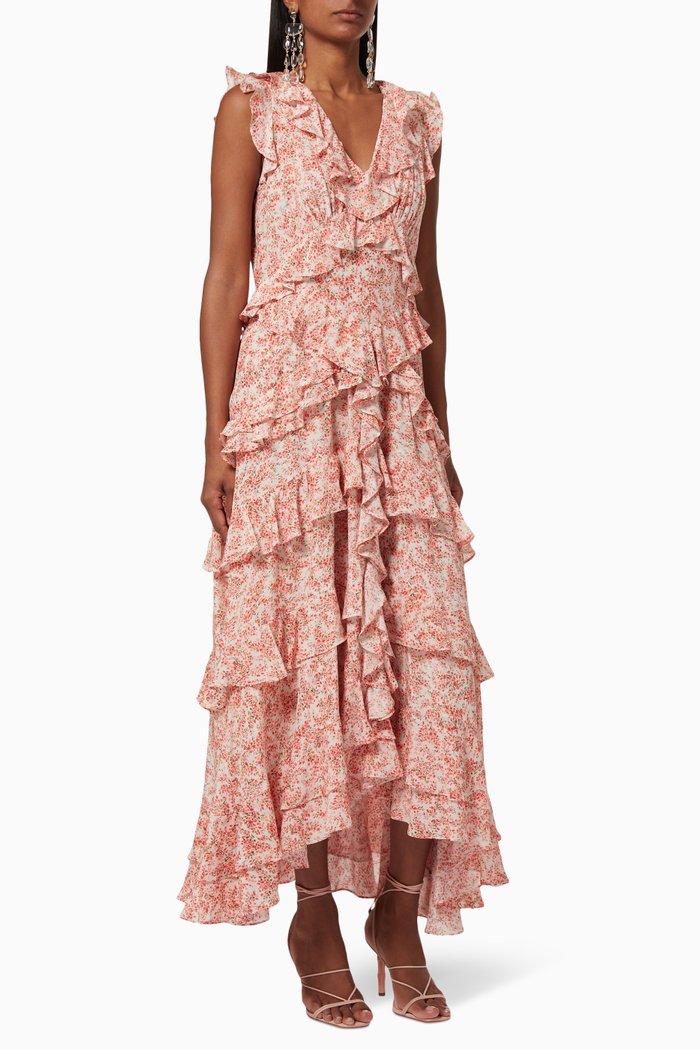 

Bianca Frill Dress, Orange