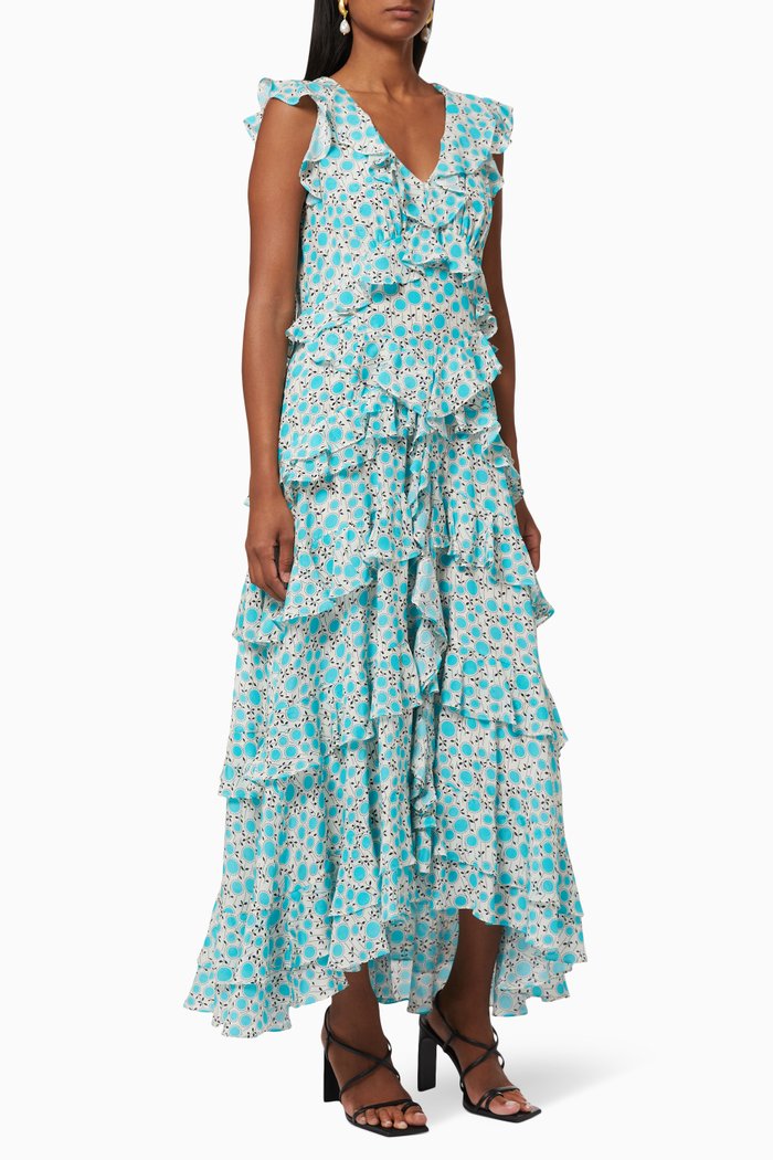 

Bianca Frill Dress, Blue