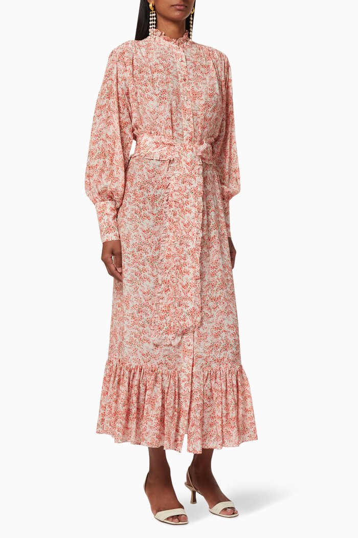 

Jasmine Belted Dress, Orange