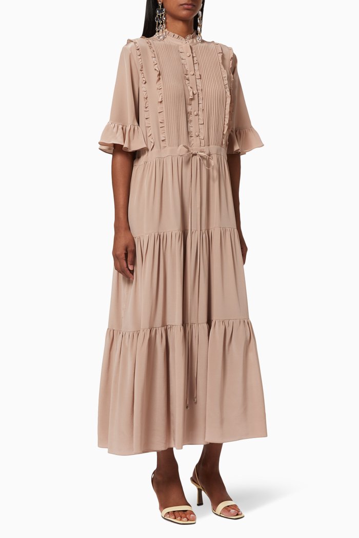 

Harper Silk Dress, Neutral