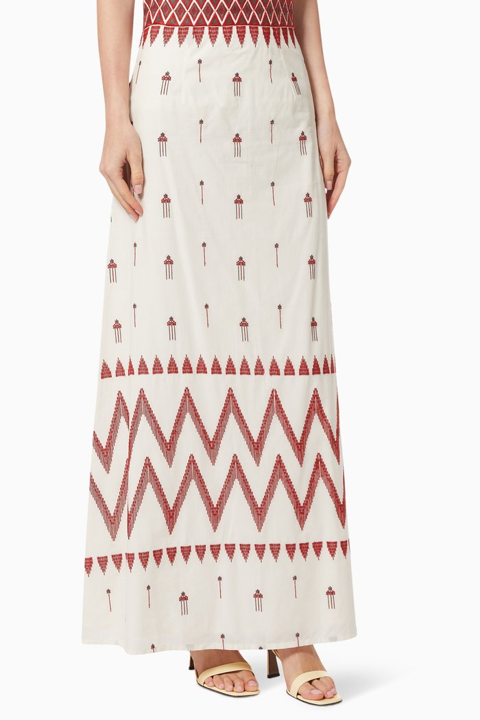 

Camille 2 Skirt in Cotton, White