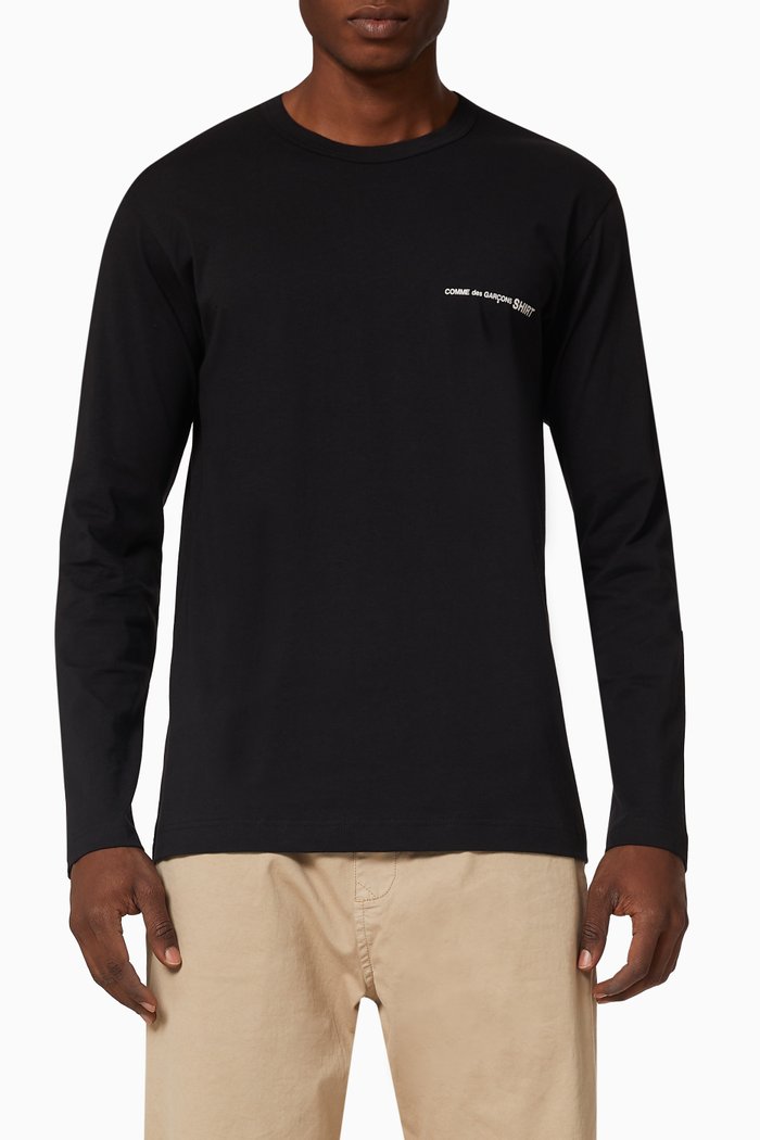 

Logo Cotton T-shirt, Black