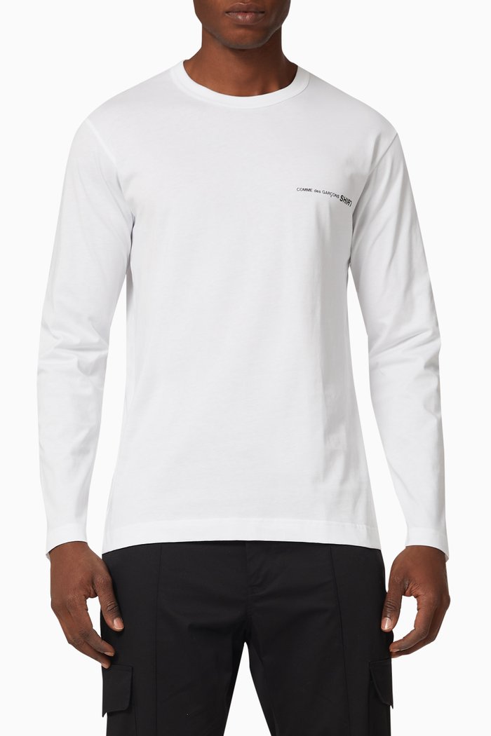 

Logo Cotton T-shirt, White