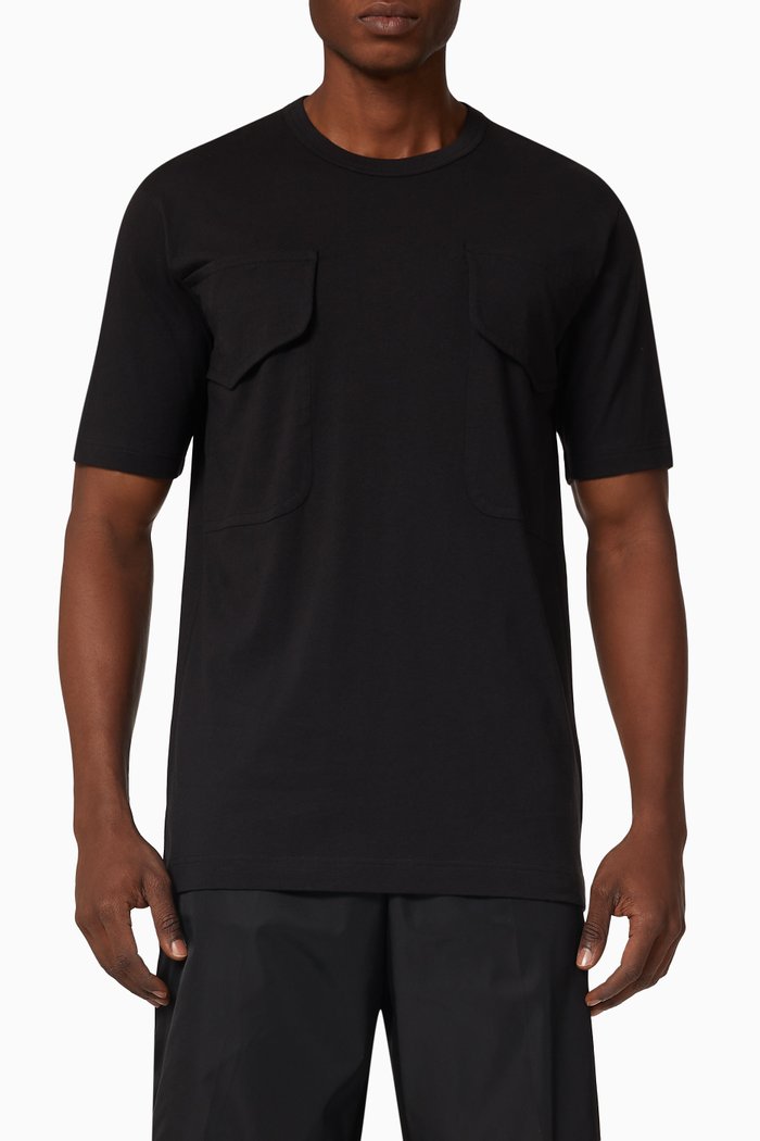 Utility Cotton T-shirt, Black