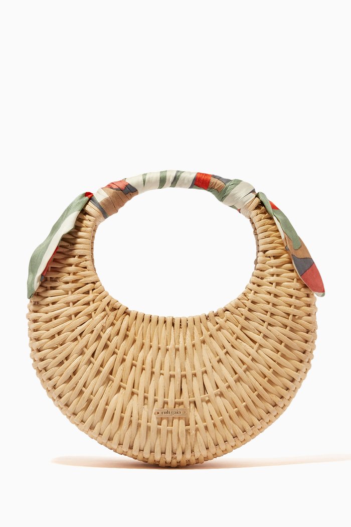 

Taja Mini Bag in Rattan, Brown