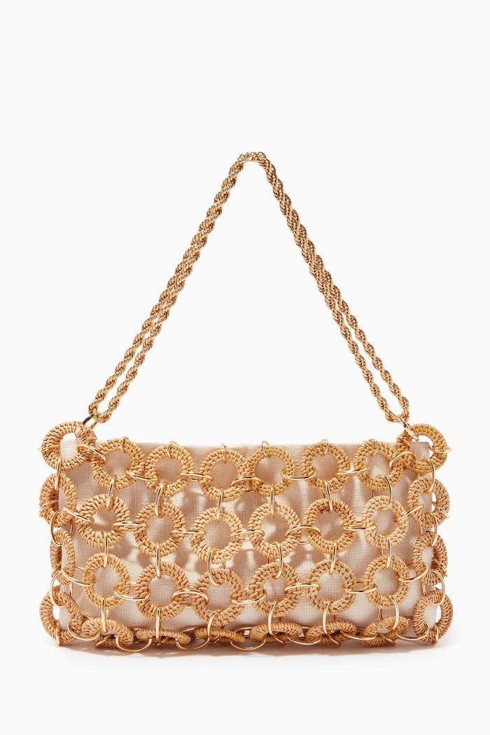 

Anjela Shoulder Bag in Rattan, Brown