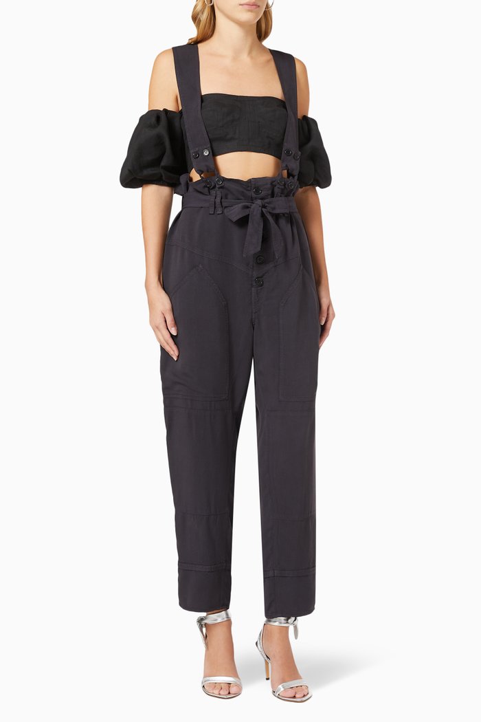 

Fineba Overall Pants, Black