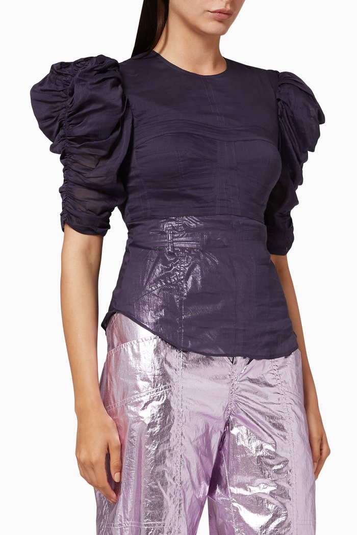 

Kobiacili Top in Cotton Silk, Black