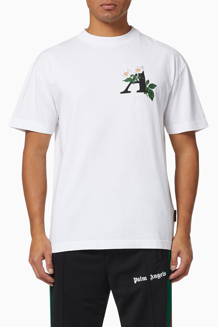 

Daisy Logo Cotton T-Shirt, White