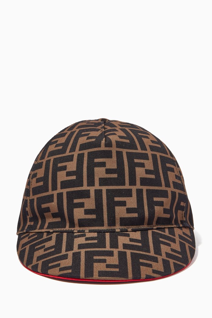 

Fendirama Hat in Cotton, Brown
