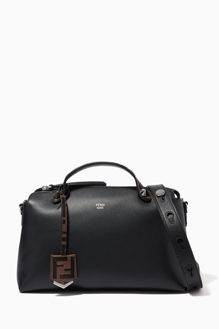 

Medium By the Way Boston Bag in Leather, Black