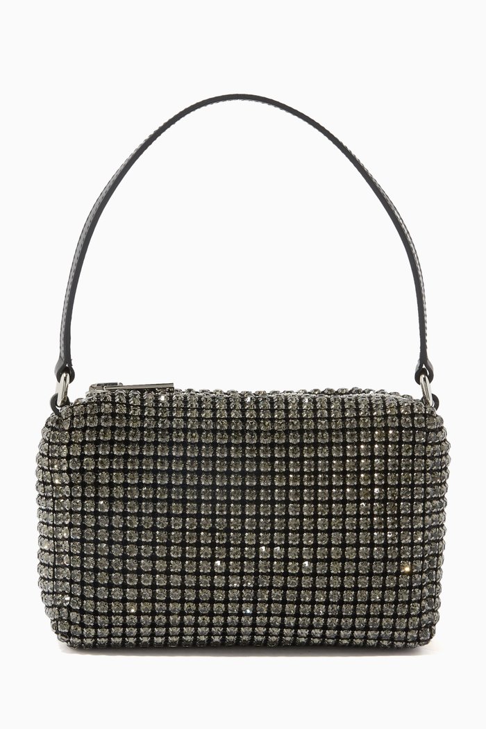 

Medium Heiress Pouch with Rhinestones, Black