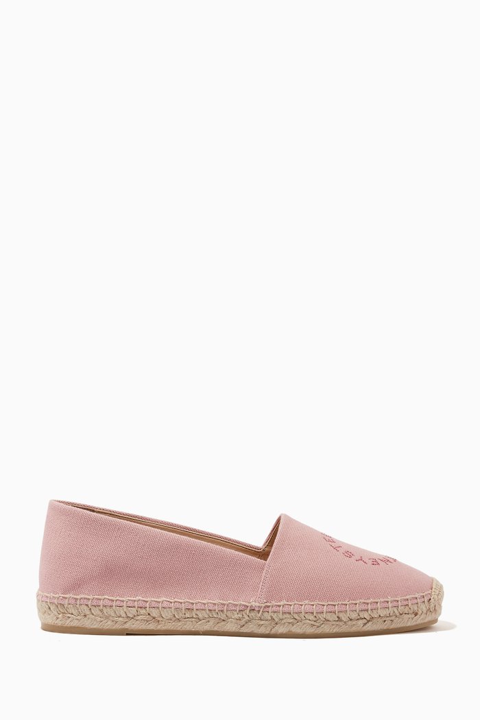 

Stella Logo Espadrilles in Organic Canvas, Pink
