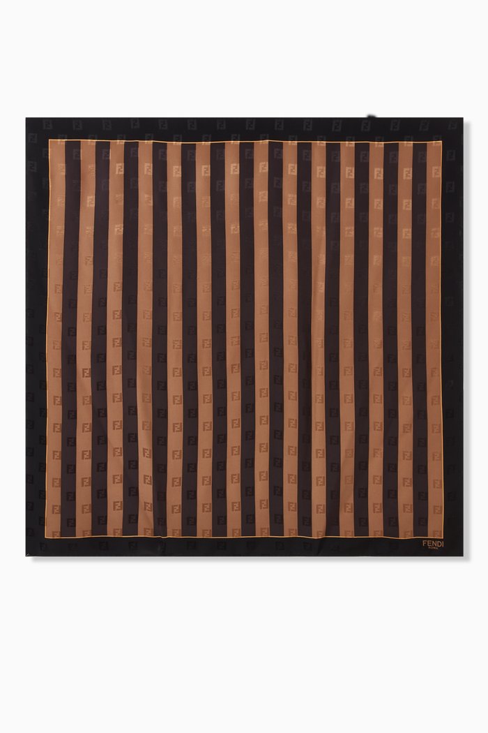 

Pequin Foulard in Silk Twill, Brown
