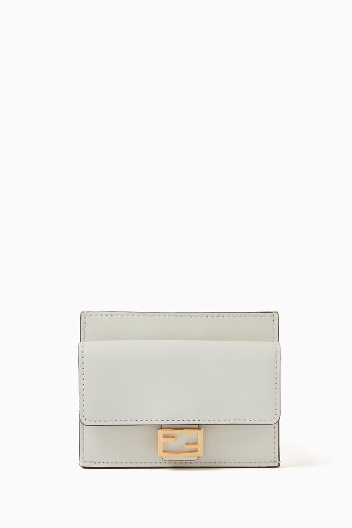 

Baguette Card Holder in FF-embossed Nappa Leather, White