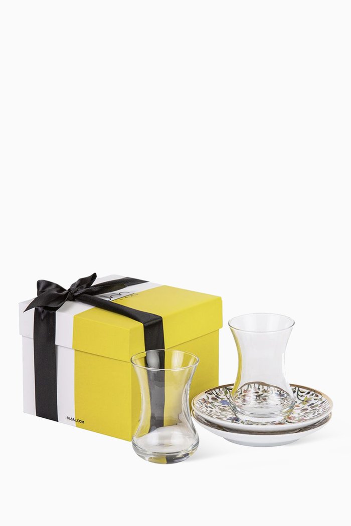 

Majestic Teacup & Saucer Gift Box, Set of 2, Multicolour