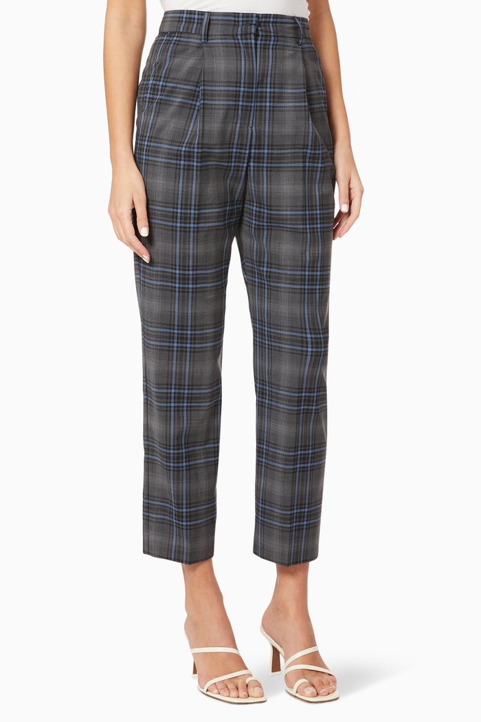 

Certezza Wool Ankle-length Pants, Grey