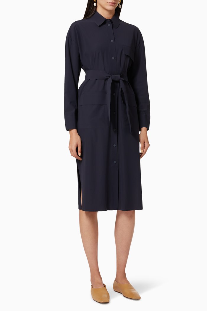 

Cronista Techno Jersey Shirt Dress, Blue