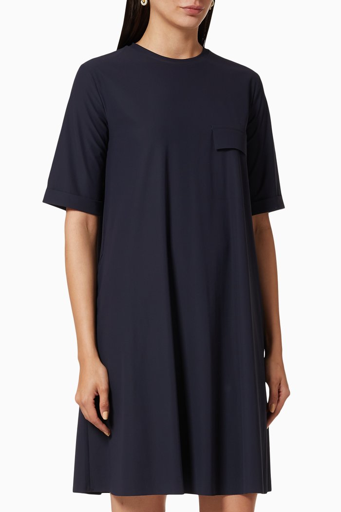 

Cronaca Techno Jersey Dress, Blue