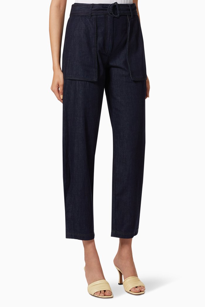 Noa Parachute Cargo Jeans, Blue