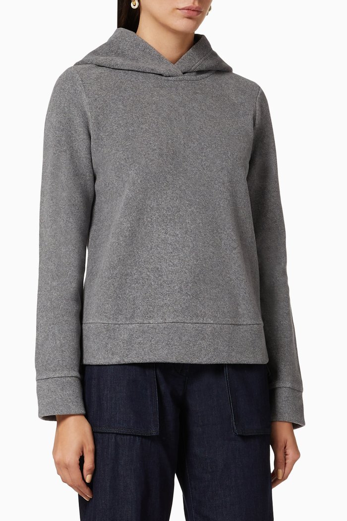 

Damino Cotton Pile Hooded Sweatshirt, Grey