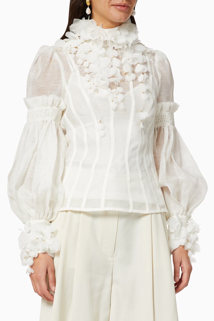 

Botanica Wattle Blouse, White